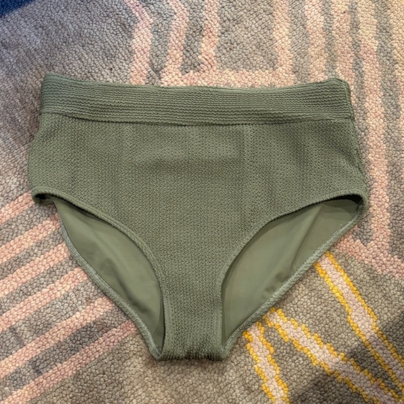 Senita Athletics High Waist olive Green swim bottoms for - Picture 1 of 7